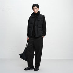 Men's Casual Stand-Collar Down Vest