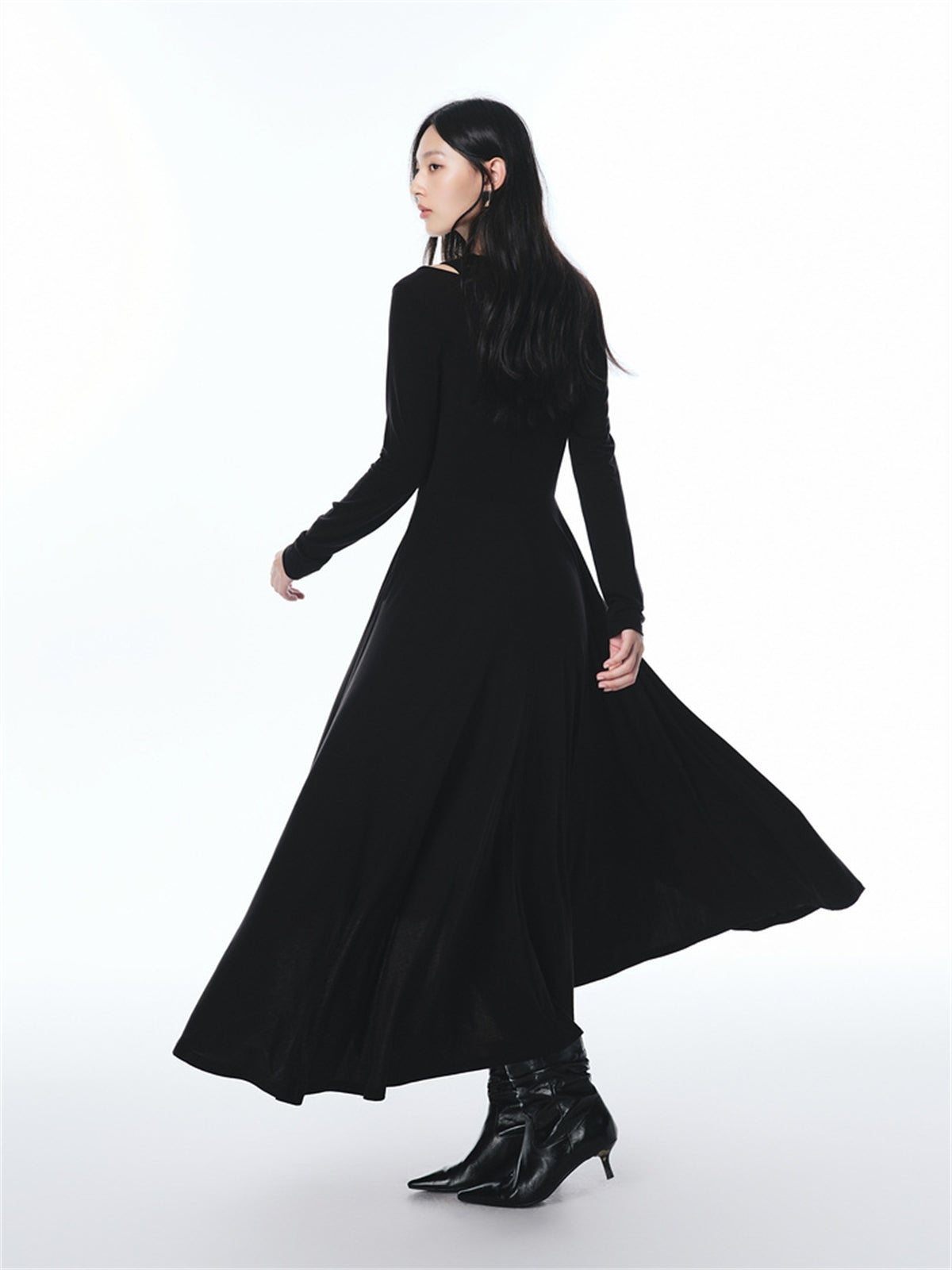 Women's Fitted Lyocell Layered-Look Dress