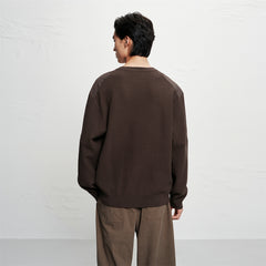 Men's Patch-Detail Pullover Sweater