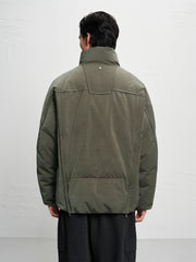 Men's Oversized Stand-Collar Puffer Jacket