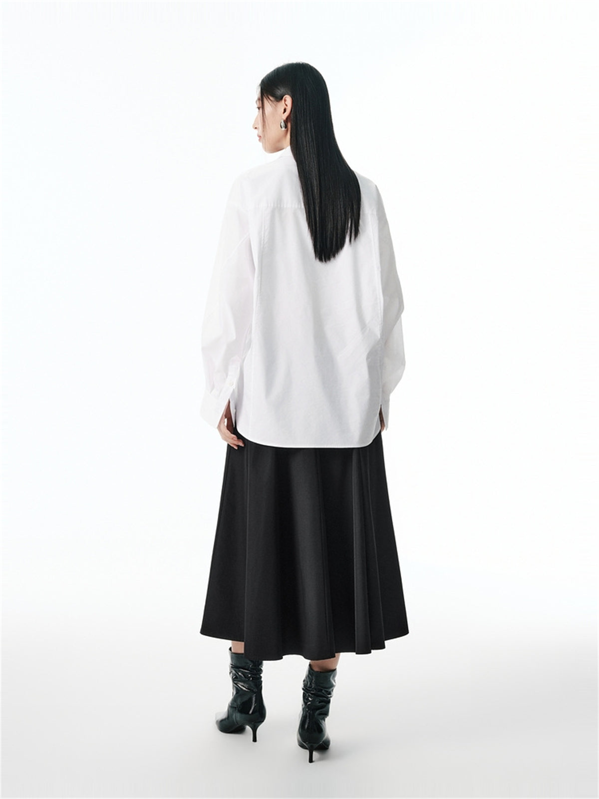 Women's Oversized Pleated Shirt