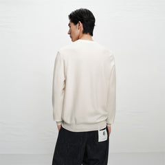 Men's Basic Textured Knit Sweater