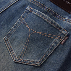 Women's Bleached High Waist Straight Jeans