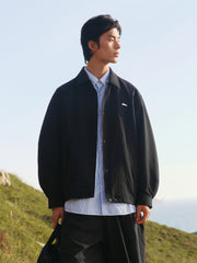 Men's Textured Fabric Shirt Jacket