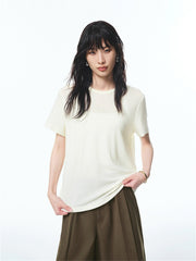 Women's Wool Embroidered Knit T-Shirt