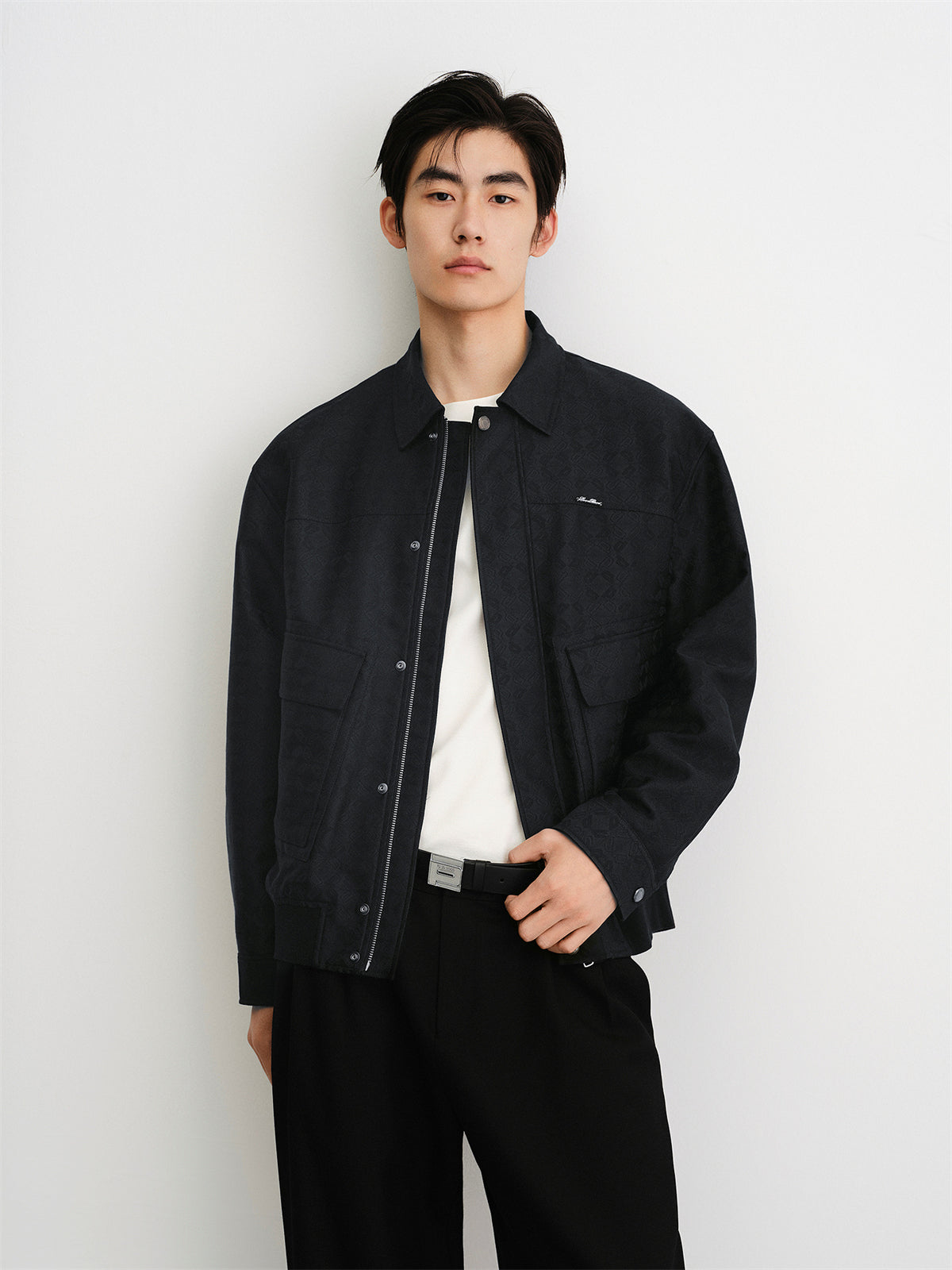 Men's Vintage Allover Subtle Jacquard Jacket