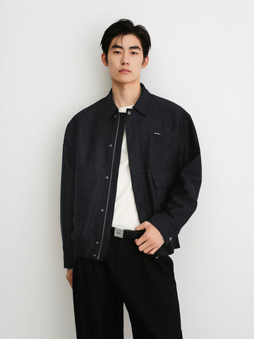 Men's Vintage Allover Subtle Jacquard Jacket