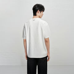 Men's Solid Allover Jacquard T-Shirt