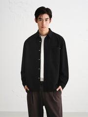 Men's Crinkled Texture Structured Shirt