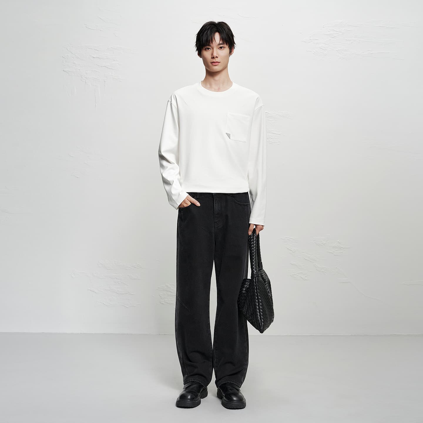 Men's Side-Ombre Straight Jeans
