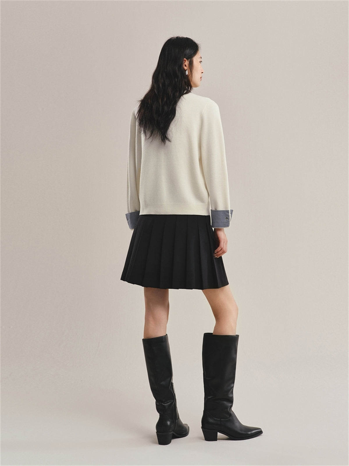 Women's Colorblock Layered-Look Knit Cardigan