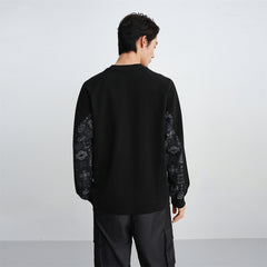 Men's Panel-Patchwork Sweatshirt