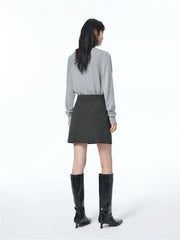 Women's Asymmetrical Paneled A-Line Skirt