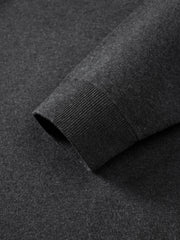 Men's Harrington-Style Knit Cardigan Jacket