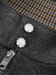 Men's Harrington-Style Knit Cardigan Jacket
