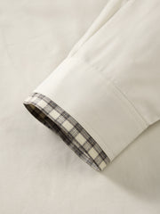 Men's Casual Plaid Faux-Layer Shirt