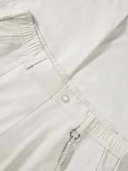 Men's Casual White Parachute Pants