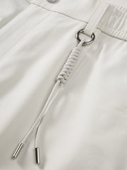 Men's Casual White Parachute Pants