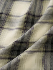 Men's Casual Contrast-Plaid Embroidered-Logo Shirt