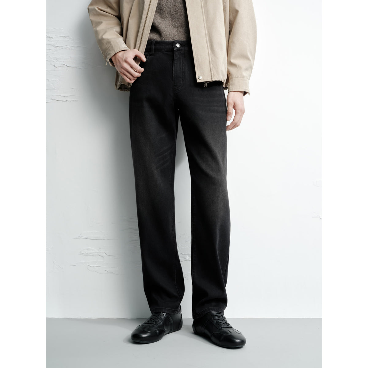Men's Casual Slight-Stretch Straight-Leg Jeans