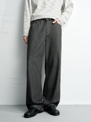 Men's Old Money Style Drape-Fit Textured Jeans