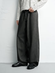 Men's Old Money Style Drape-Fit Textured Jeans
