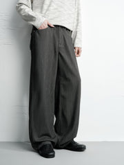 Men's Old Money Style Drape-Fit Textured Jeans