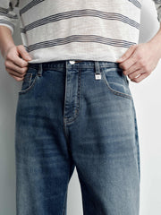 Men's Casual Vintage Straight-Leg Jeans