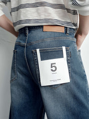 Men's Casual Vintage Straight-Leg Jeans