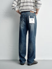 Men's Casual Vintage Straight-Leg Jeans