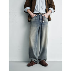 Men's  Vintage Distressed Washed Versatile Jeans