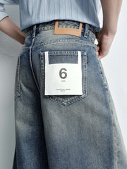 Men's  Vintage Distressed Washed Versatile Jeans