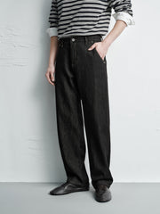 Men's Vintage Black Washed Jeans
