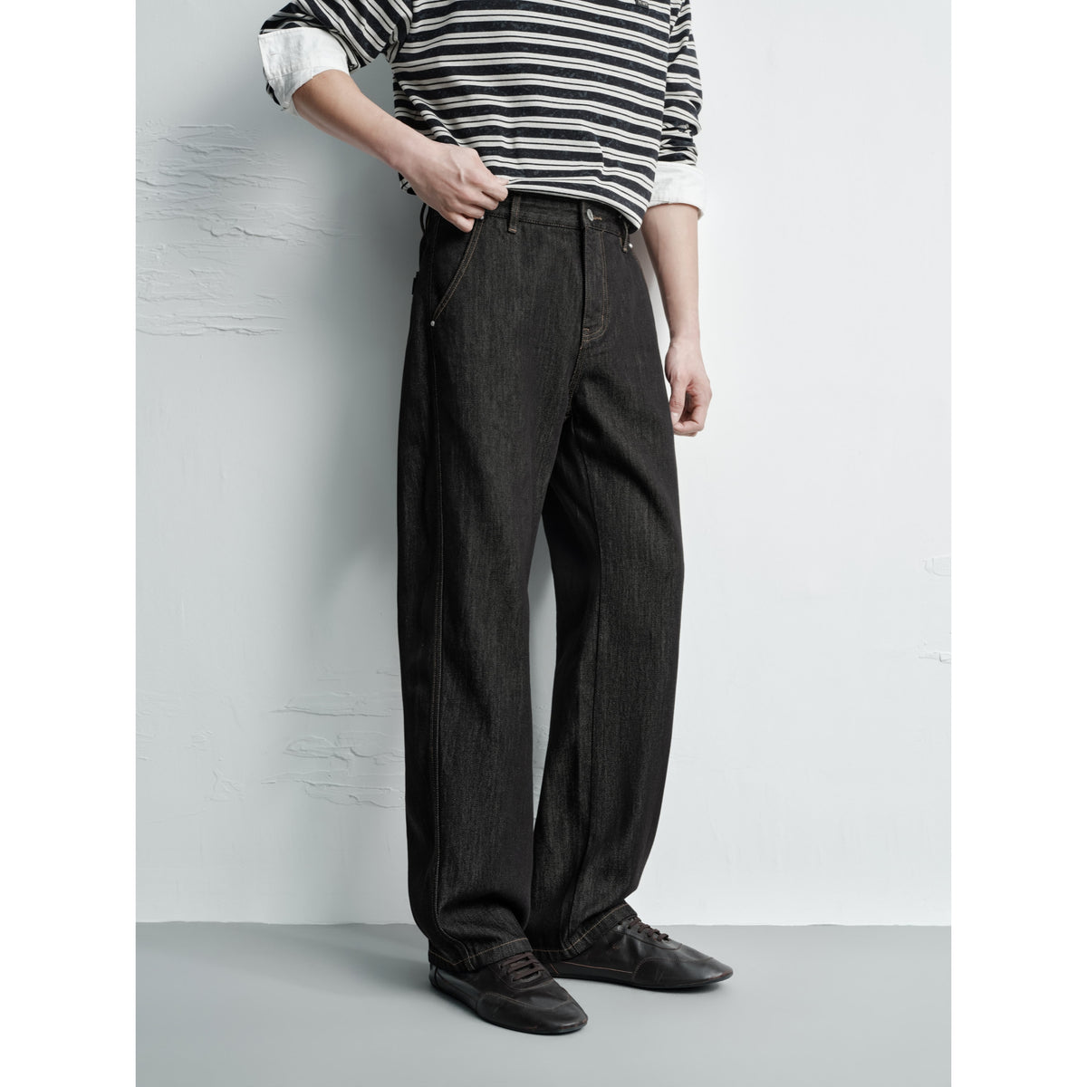 Men's Vintage Black Washed Jeans