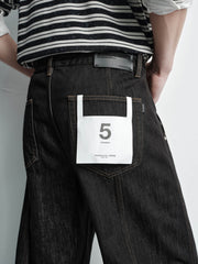 Men's Vintage Black Washed Jeans