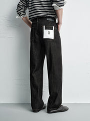 Men's Vintage Black Washed Jeans