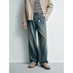 Men's Casual Light Washed Versatile Jeans