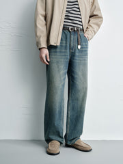 Men's Casual Light Washed Versatile Jeans