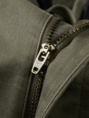 Men's Casual Olive Large-Capacity Cargo Pants