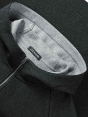 Men's Casual Structured Knit Hooded Jacket
