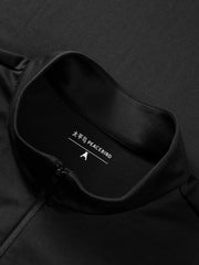 Men's Casual Half-Zip Stand-Collar Base Layer T-Shirt