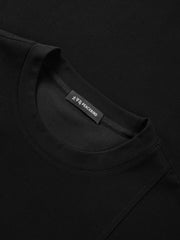 Men's Casual Organza-Panel Embroidered T-Shirt