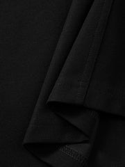 Men's Casual Organza-Panel Embroidered T-Shirt