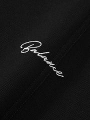 Men's Casual Organza-Panel Embroidered T-Shirt