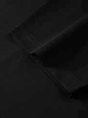 Men's Casual Organza-Panel Embroidered T-Shirt