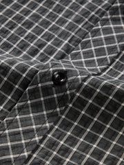 Men's Casual Plaid Faux-Layer Shirt