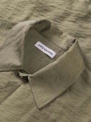Men's Casual Mulberry Silk Textured Short-Sleeve Shirt