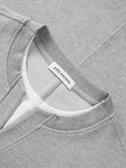 Men's Casual Henley Faux-Layer  Sweatshirt