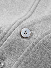 Men's Casual Henley Faux-Layer  Sweatshirt