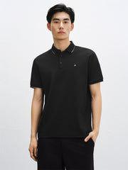 Men's Cooling Polo Shirt with Contrast Edges